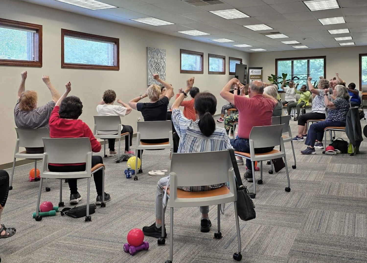 Chair Exercise Class at AgeSmart Community Resources in Swansea, IL