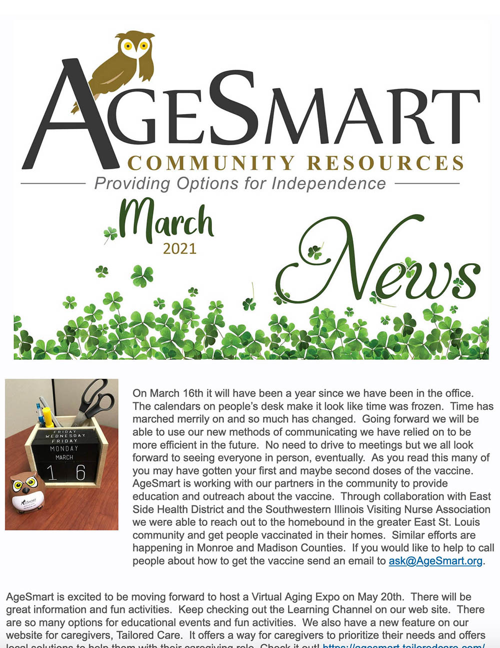 March 2021 Newsletter