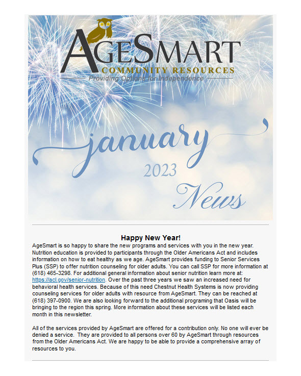 January 2023 Newsletter