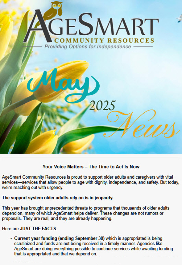 May 2025 Newsletter